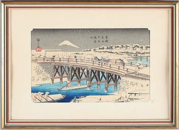 TRÄSNITT, 2 st, Japan, 1900-tal.