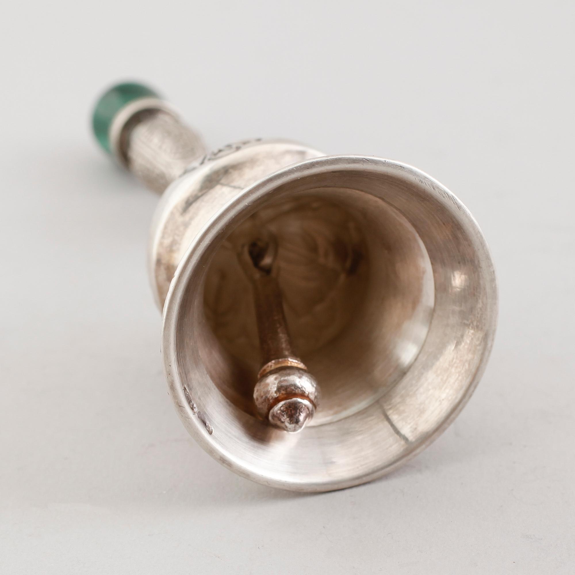 BORDSPINGLA, silver, 1900-talets första hälft. Vikt ca 129 gram.