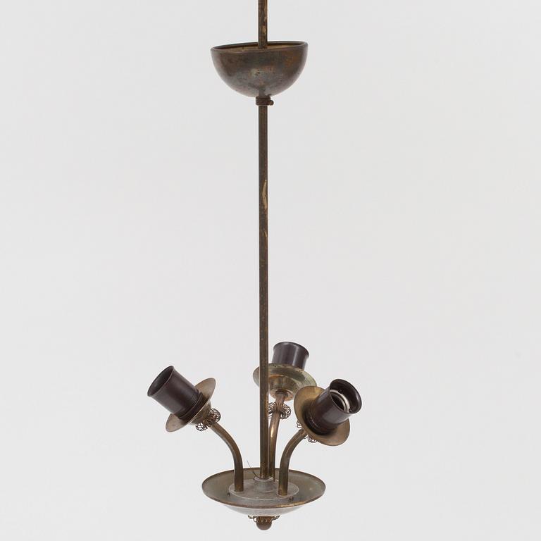 TAKLAMPA, 1900-talets mitt. Höjd 60 cm.