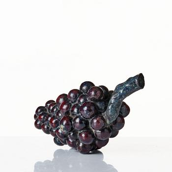 Hans Hedberg, a faience sculpture of a bunch of grapes, Biot, France.