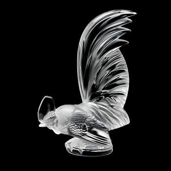 FIGUR, glas, Lalique, 1900-talets andra hälft.