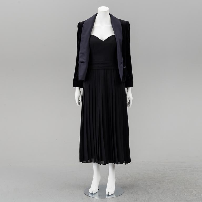 FRANK USHER, a cocktail dress and jacket, size 12.