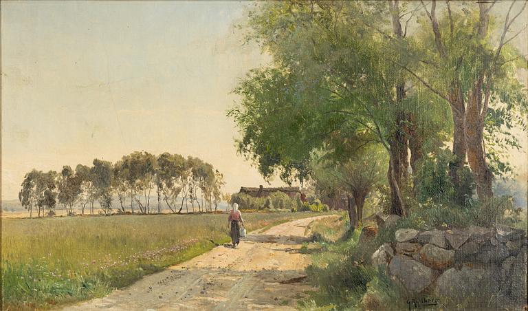 Gustaf Rydberg, "Landsväg vid Ramlösa".