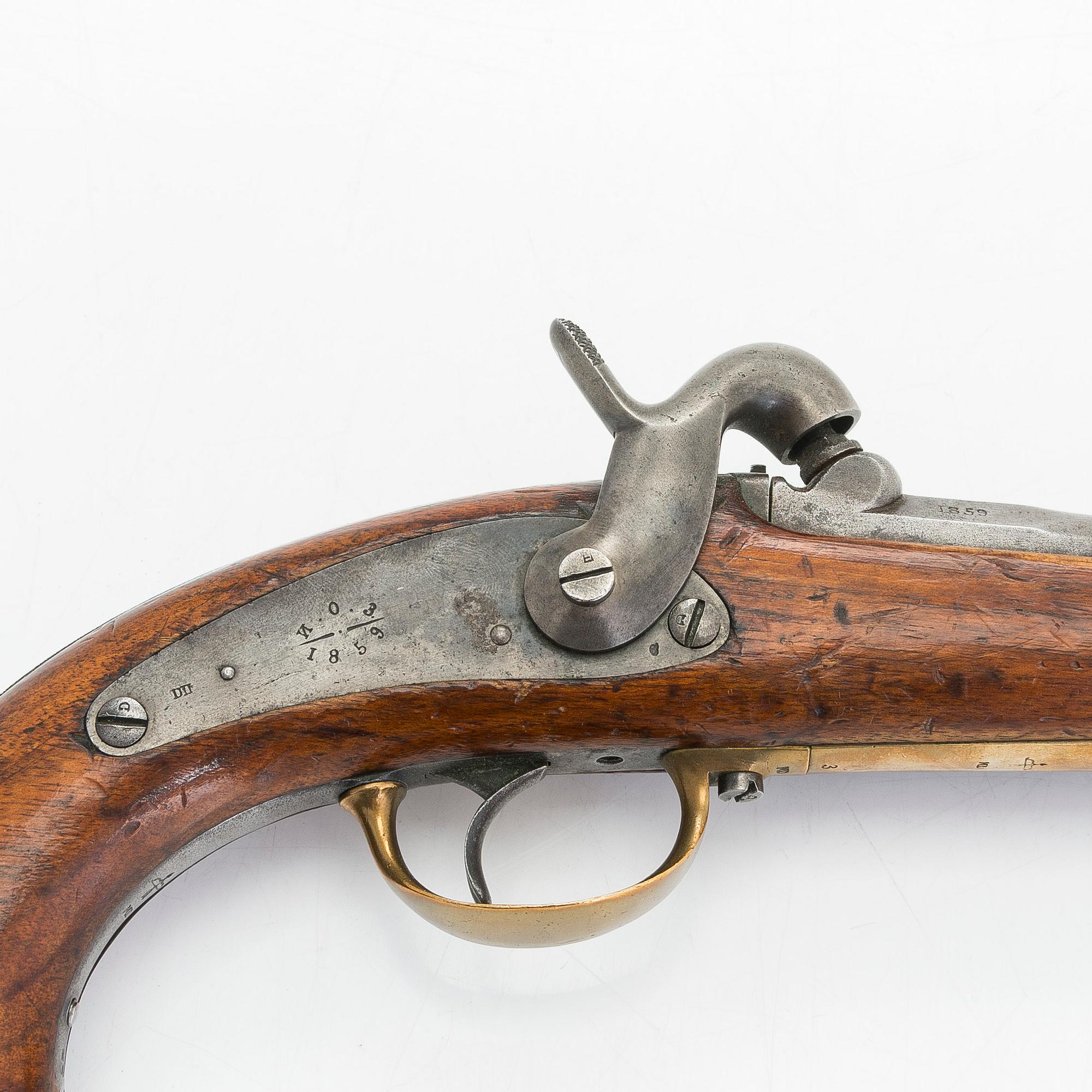 Pistooli, Venäjä, laivasto, päivätty 1859.
