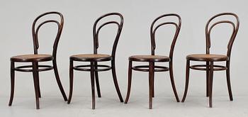 STOLAR, 4 st, Thonet, tidigt 1900-tal.