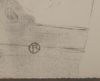 HENRI DE TOULOUSE-LAUTREC, efter, litografiskt tryck, signerad i tycket, numrerad 276/1250.