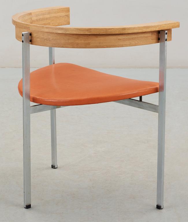 A Poul Kjaerholm 'PK-11' armchair, for E Kold Christensen, Denmark, maker's mark in the steel.
