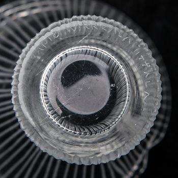 TAPIO WIRKKALA, KONSTGLAS, 2 st, signerade. Iittala. -54.