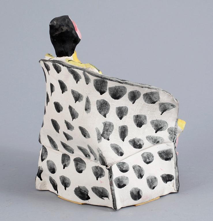 ULRICA HYDMAN-VALLIEN, skulptur, lergods, unikat, osignerad.