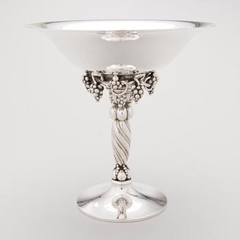 GEORG JENSEN, a sterling silver 'grape-bowl', Copenhagen post 1945. Weight circa 602 g.