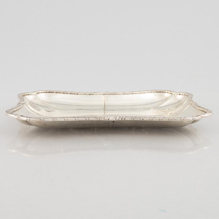Dish, silver, B Erlandsson, Kristianstad, 1909.