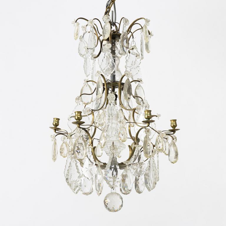 Ljuskrona, rokokostil, 1900-talets första hälft.