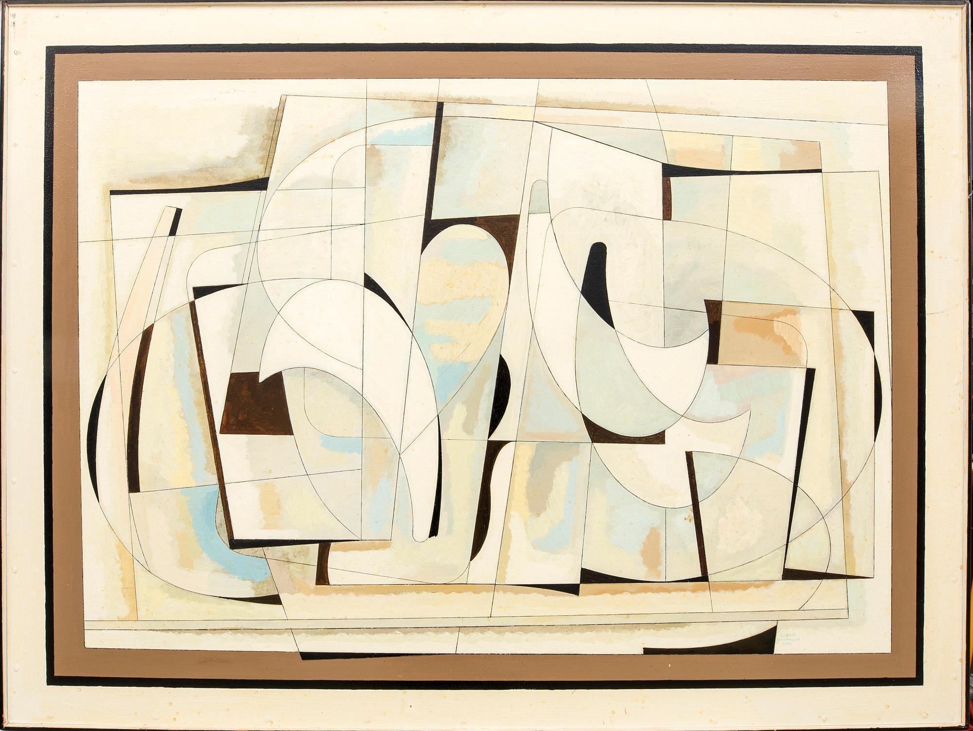 Albert Johansson,  oil on panel signed and dated 1976.