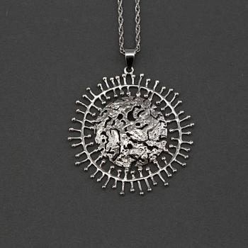 A Tapio Wirkkala Silver Necklace 'Full Moon'.