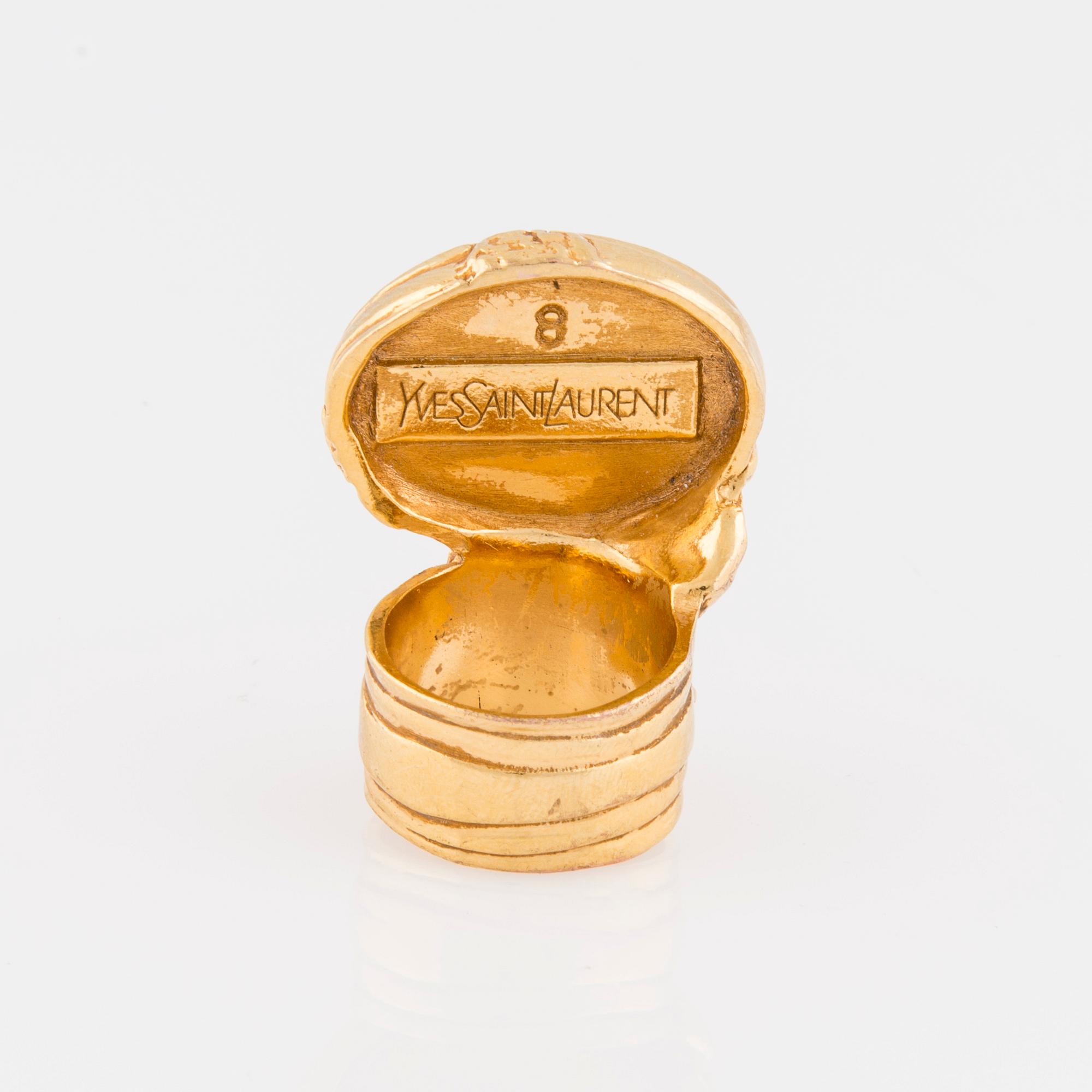 RING, bijouteri, Yves Saint Laurent.