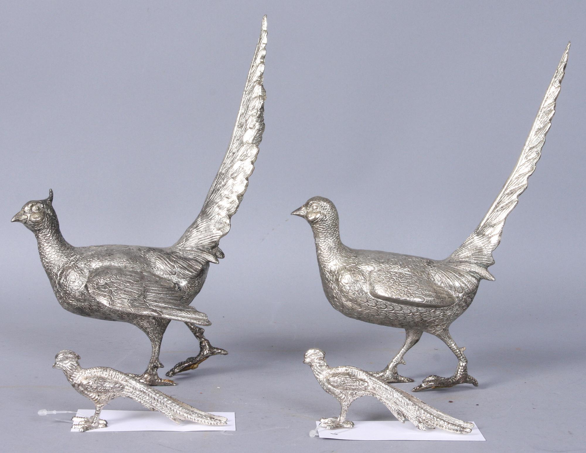 BORDSDEKORATIONER, 4 st, metall, 1900-tal.