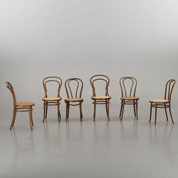 6 DIFFERENT BENTWOOD CHAIRS, FIRST HALF OF 20TH CENTURY.