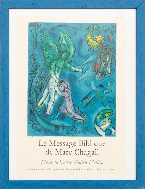 Marc Chagall, efter färglitografisk affisch.