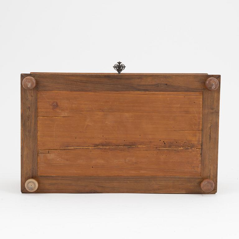 A wooden baroque and baroque style box, 17th-19th century.