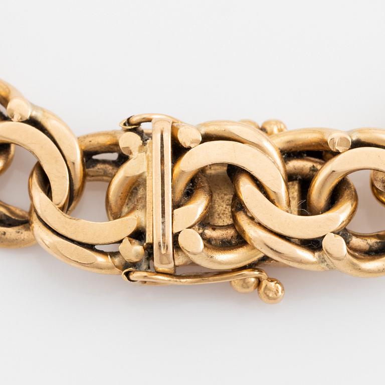 Armband, 18K guld, Bismarcklänk.