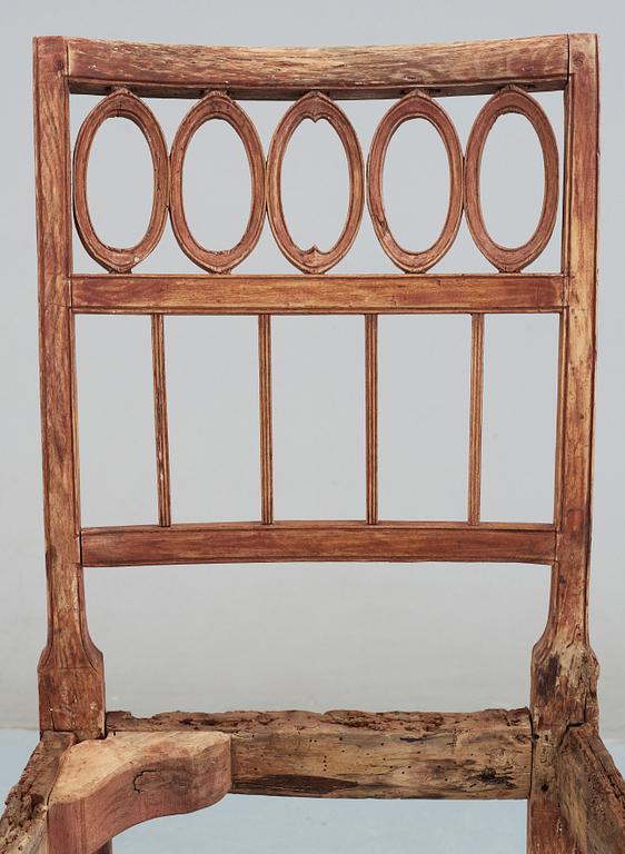 STOLAR, ett par, gustavianska, Lindome, omkring 1800.
