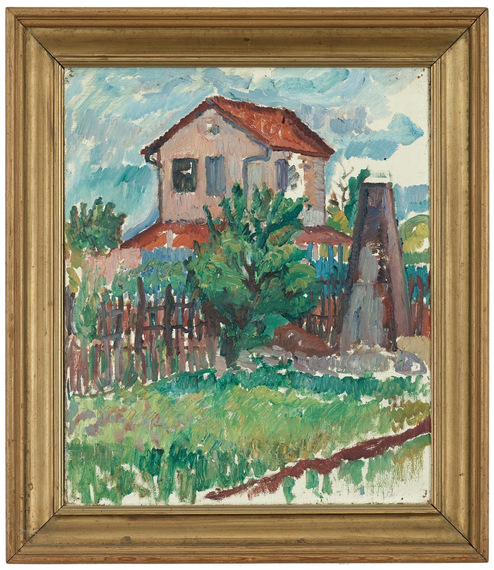 GÖSTA SANDELS, oil on canvas, indistinctly signed Sandels. Stretcher inscribed in pencil: "Sandels Paris 1911".