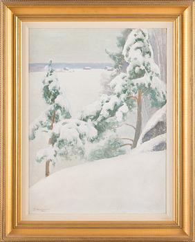Pekka Halonen, Snow-laden pines.