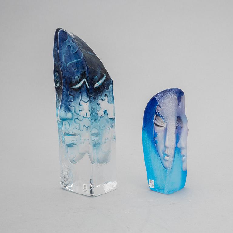 Mats Jonasson, glasskulpturer, 2st, Målerås Glasbruk.