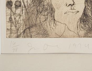 Jim Dine, "SELF PORTRAIT IN A FLAT CAP".