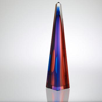 An Archimede Seguso glass art object, Murano, Italy.