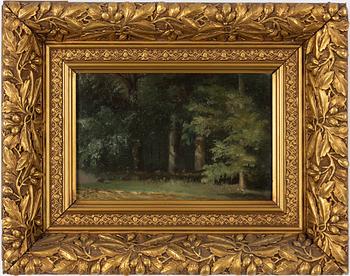 French artist, 19th century, Forest.