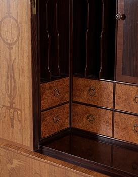 OSCAR NILSSON, praktskåp, Wickman & Nybergs Möblerings- och Snickeriverkstad, Stockholm 1926.