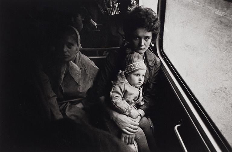 Antanas Sutkus, "In a Bus, 1, Vilnius, 1970".