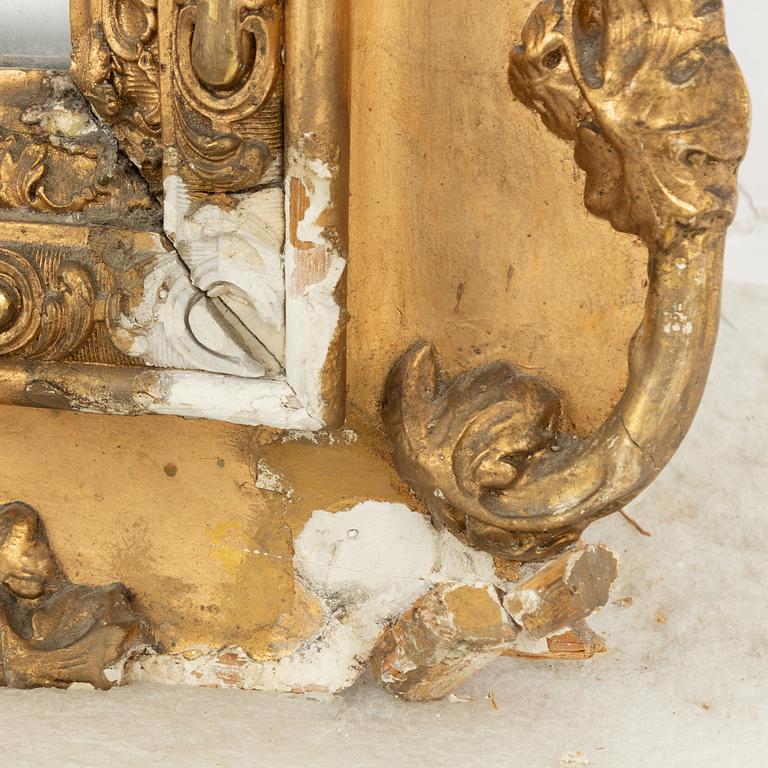 Spegel, rokokostil, 1800-talets slut.