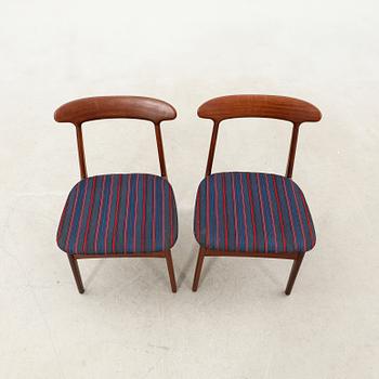 Chairs, a pair, mid-20th century, Denmark.