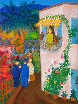 693. Lennart Jirlow, On the balcony, Provence.