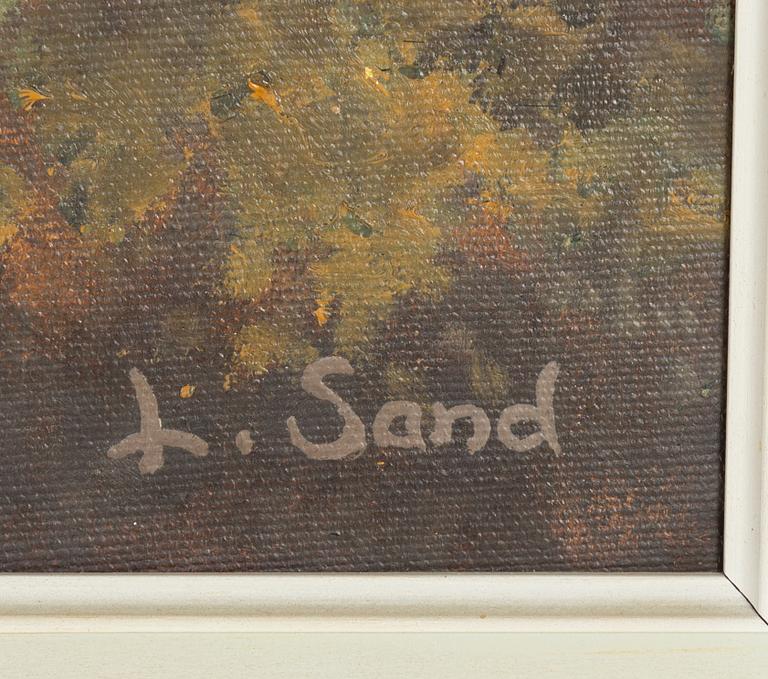 Lennart Sand, oil on canvas, signed.