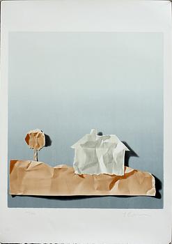 YRJÖ EDELMANN, färglitografi, sign o numr 148/150.