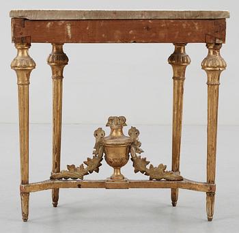 A Gustavian late 18th Century console table.