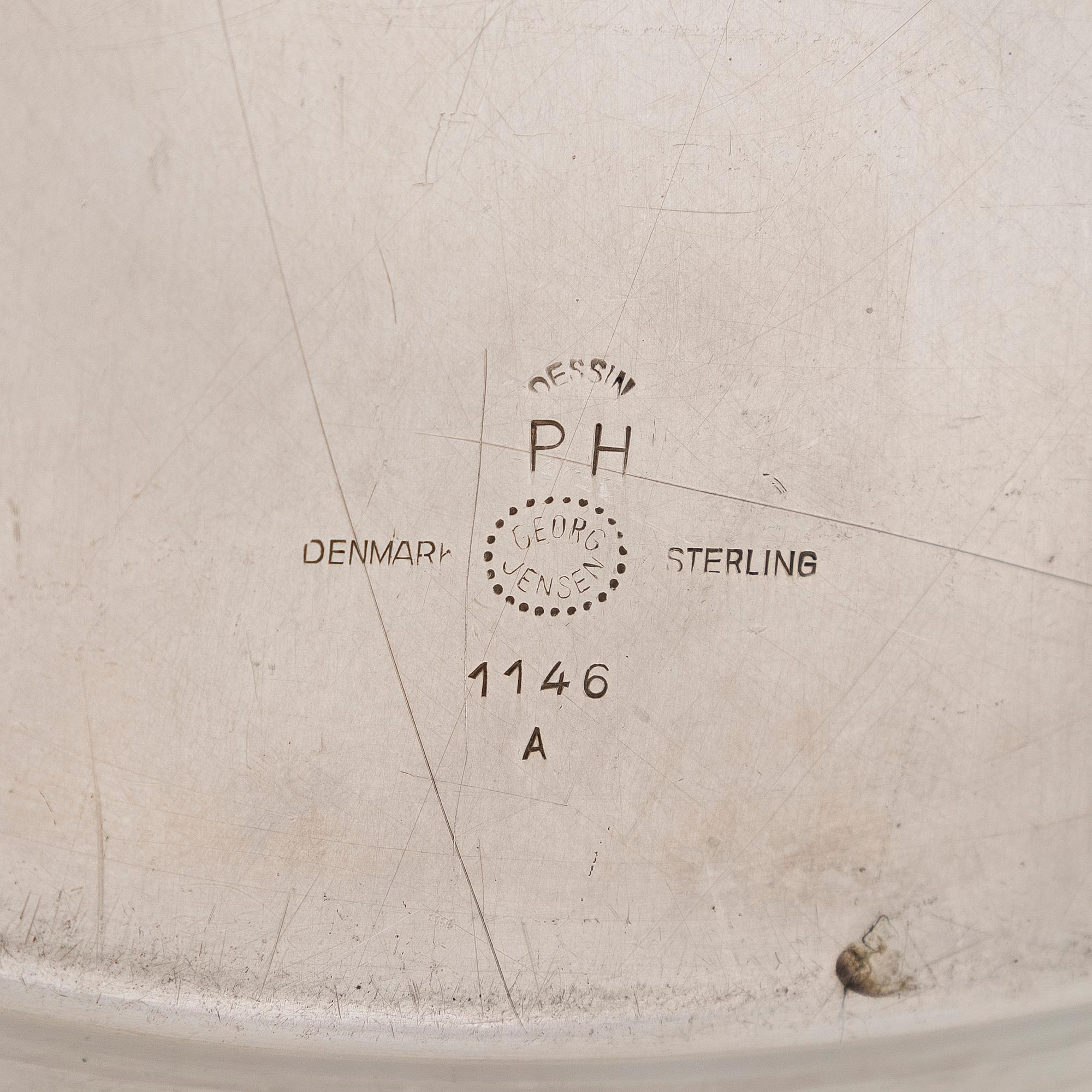 Piet Hein, Tarjotin, sterlinghopeaa, Georg Jensen, Tanska.