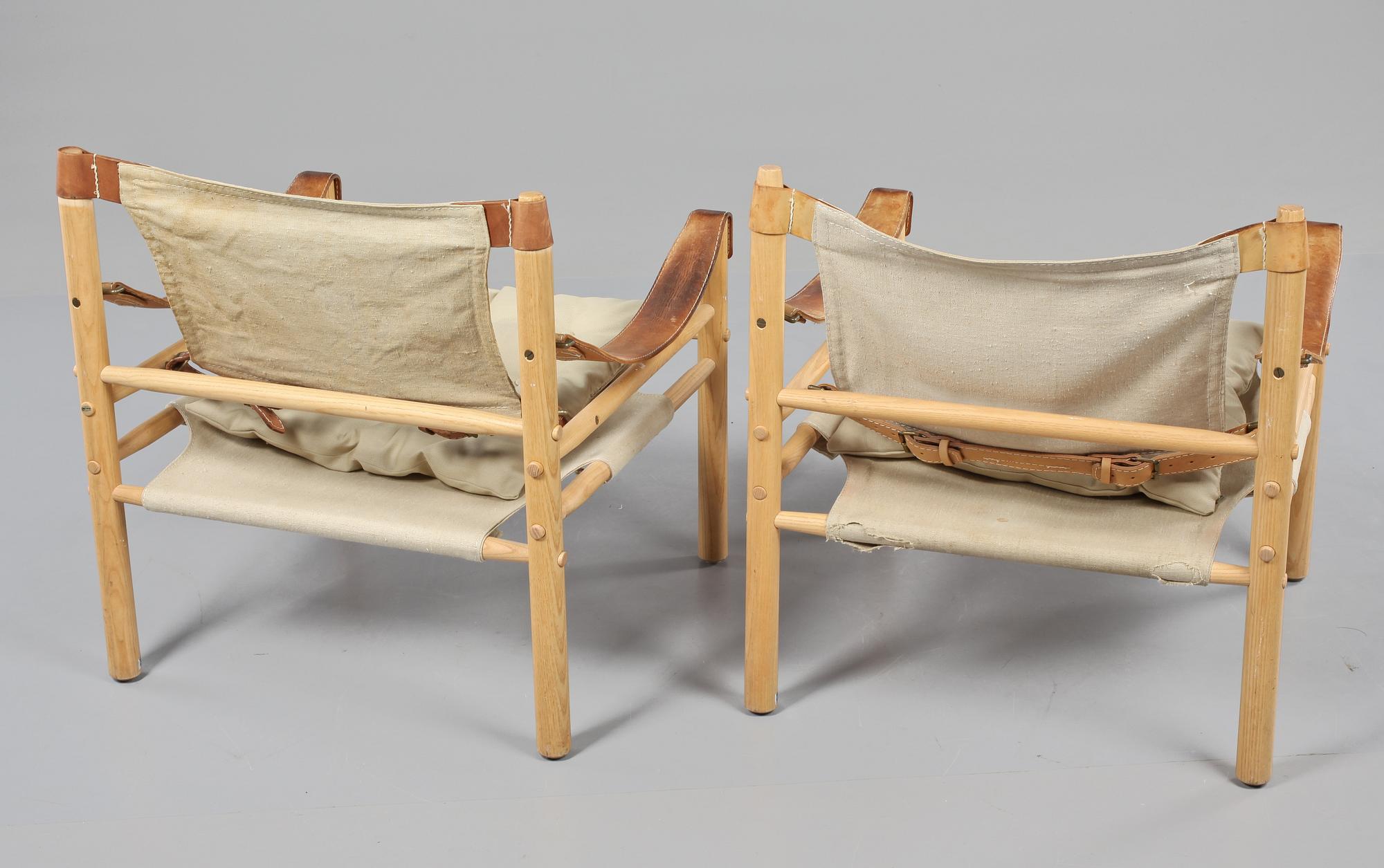 FÅTÖLJER, ett par, "Sirocco", design Arne Norell. Modellen formgiven 1964.