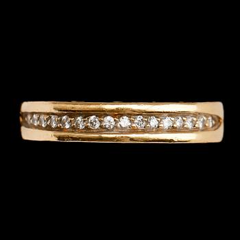 RING, 18 k guld, "B-Zero", Bulgari, briljantslipade diamanter.