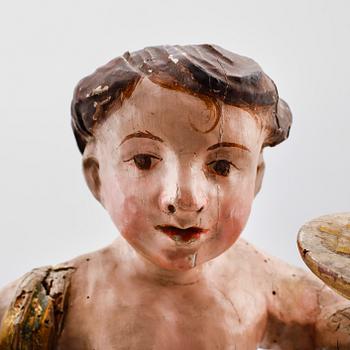 SKULPTUR, trä, 1700-tal.