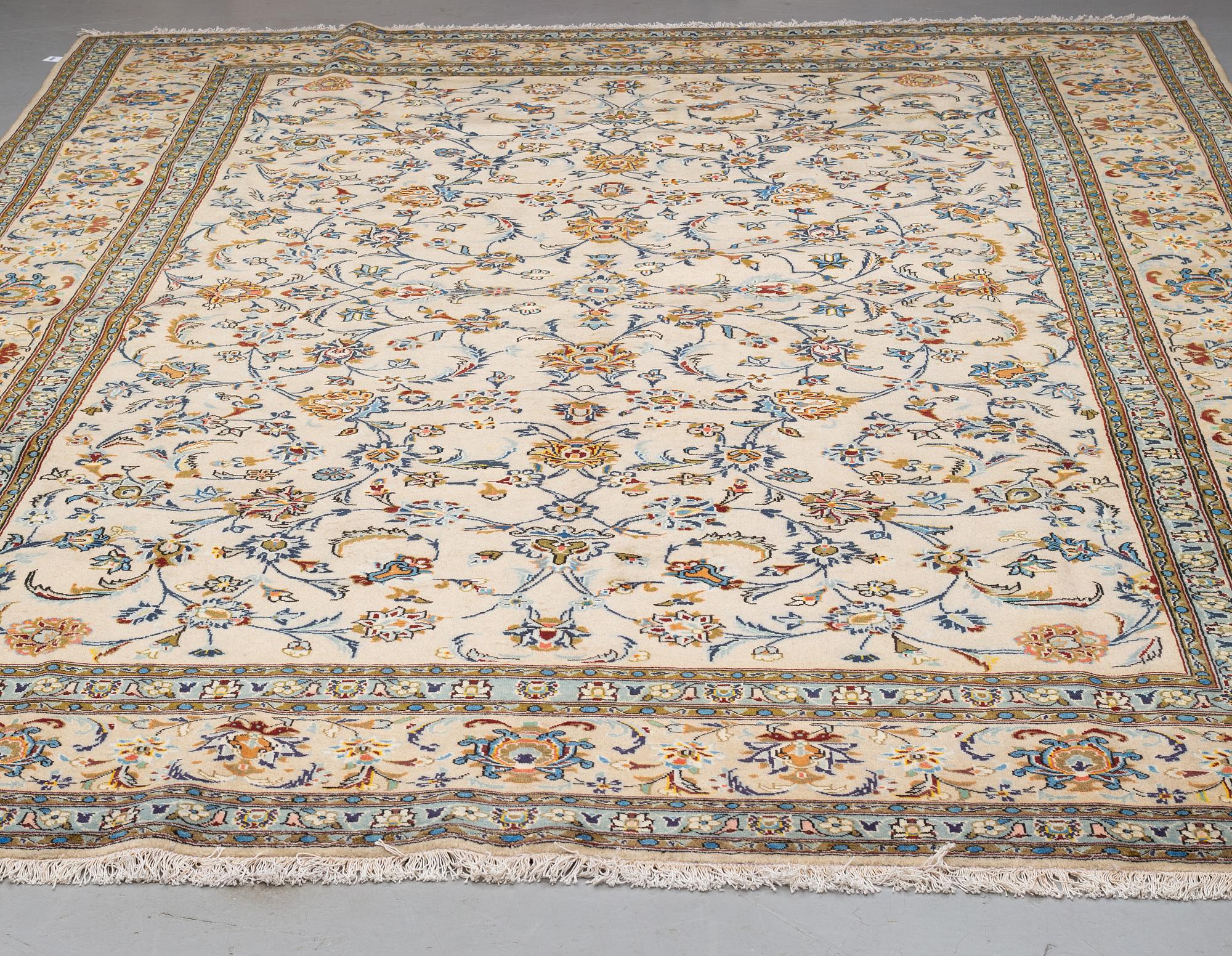 A carpet, Keshan 435 x 295 cm.
