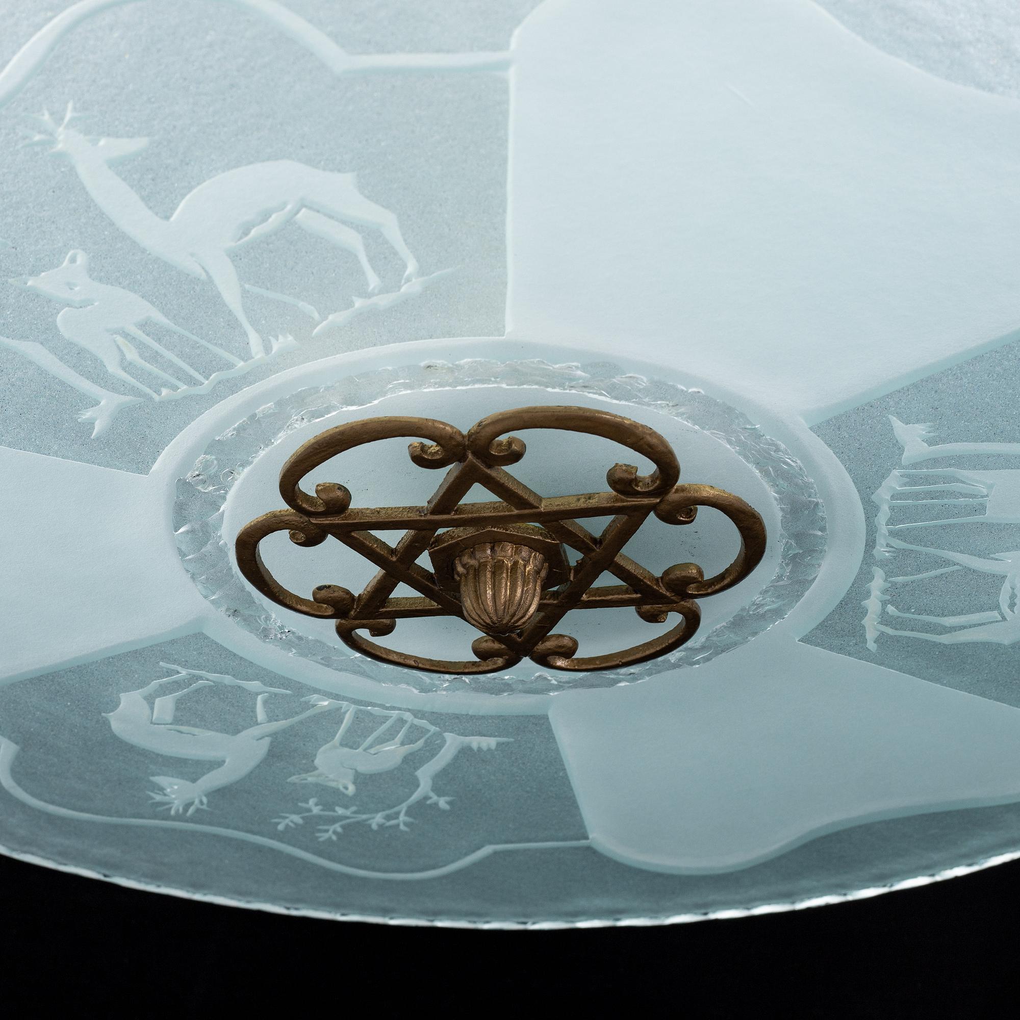 An art deco ceiling light. First half of the 20th Century.