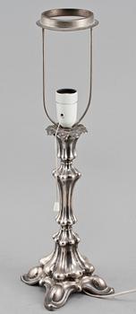 BORDSLAMPA, silver, CAK, importstämplad, 1929?.