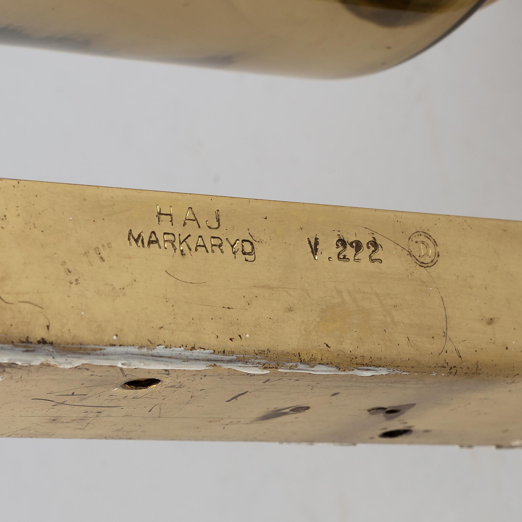 Hans Agne Jakobsson, vägglampa, "V222", Markaryd, 1900-talets andra hälft.