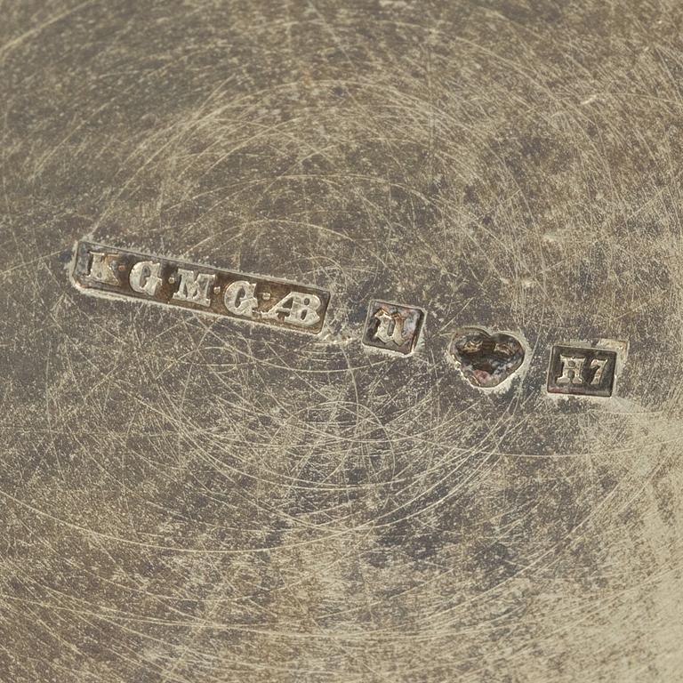 Ten Swedish silver dishes, including mark of KG Markström, Uppsala 1916.