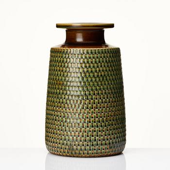 Stig Lindberg, a stoneware vase, Gustavsberg studio, Sweden 1967.