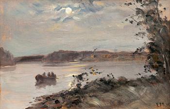 486. Elias Muukka, ROWING IN THE MOONLIGHT.